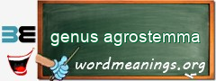 WordMeaning blackboard for genus agrostemma